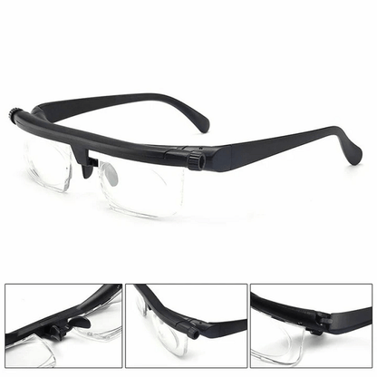 ADJUSTABLE FOCUS GLASSES NEAR AND FAR SIGHT