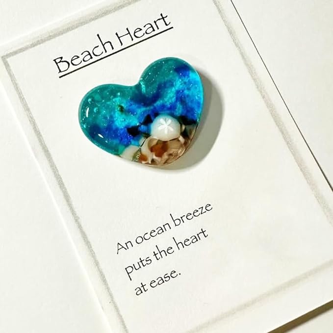 🎁Acrylic Beach Pocket Heart