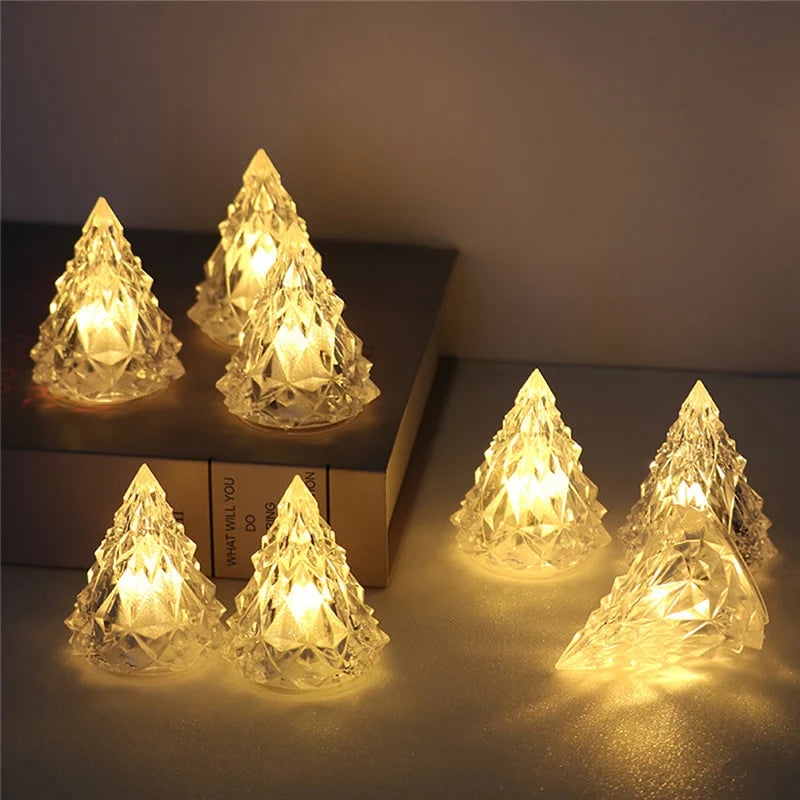 🎅Night Light Crystal Mini Light Flameless LED