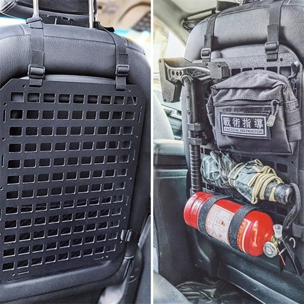 Car Seat Back MOLLE Storage Panel