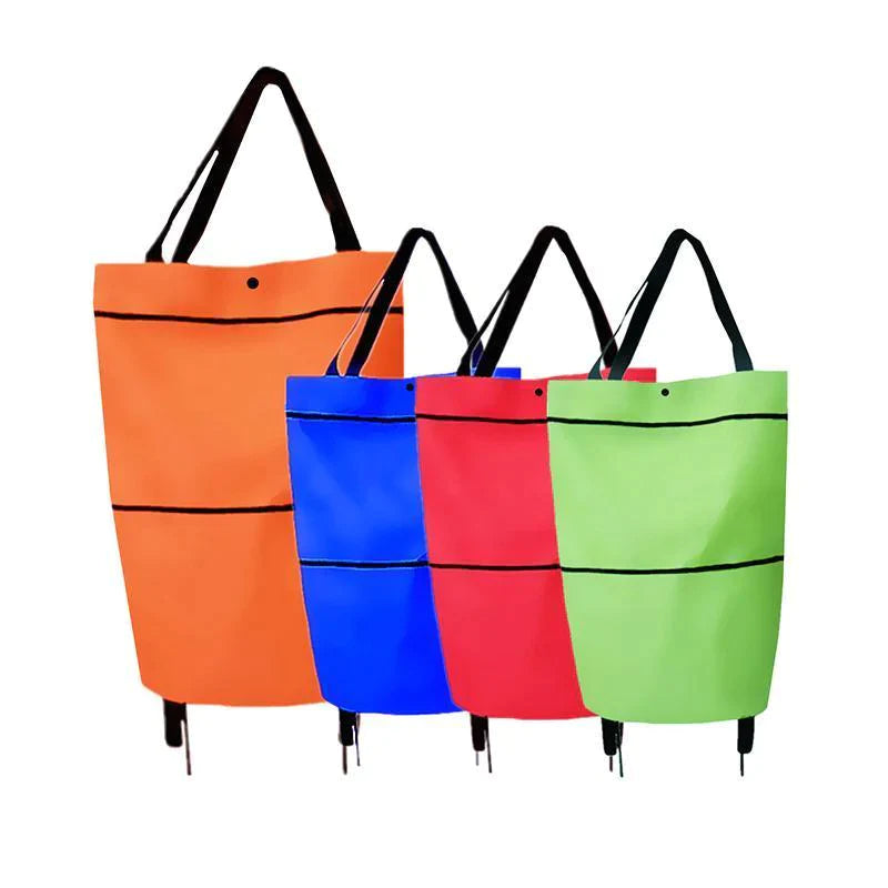 2-in-1 Shopping Bag Folding Green Bag