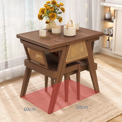 Compact Wood Dining Set