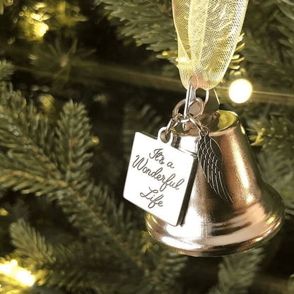 Christmas ornaments angel wings bell-memorial christmas gift