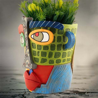 🔥Last Day 49% OFF😍 Handmade Picasso Antique Abstract Beauty Face Flower Pot