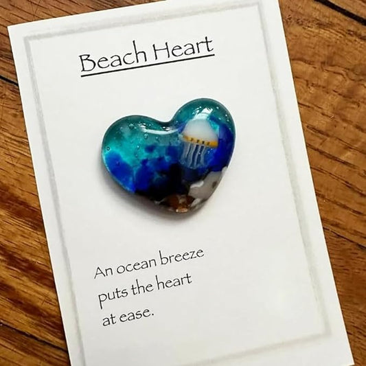 🎁Acrylic Beach Pocket Heart