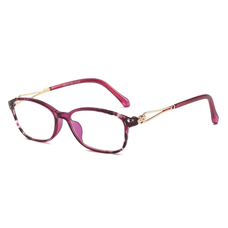 Amor-fox WOMEN'S FASHION LIGHTWEIGHT METAL ANTI-BLUE LIGHT READING GLASSES