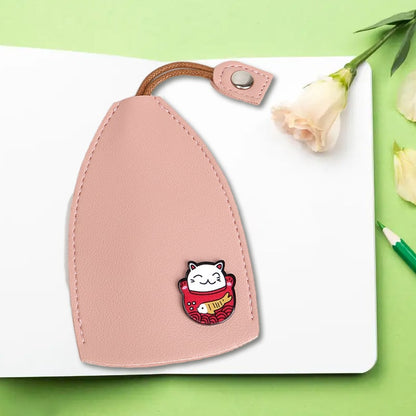 Creative pull-out cute large-capacity car key case