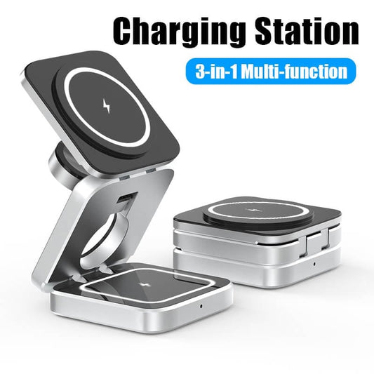 3 in 1 Folding Wireless Charging Station