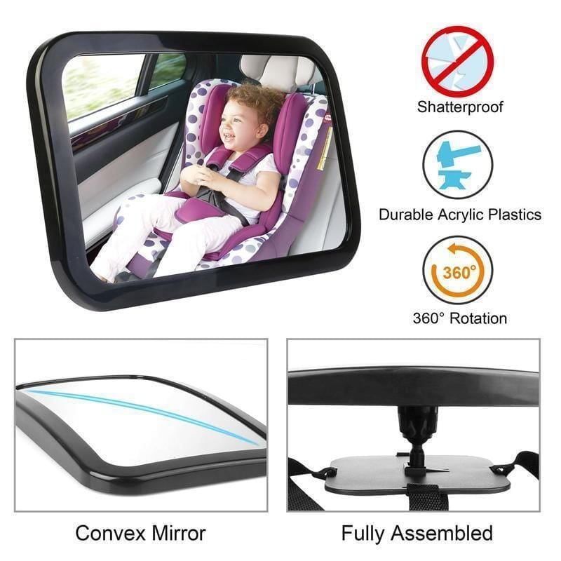 Baby Safety Mirror For Car & Back Seat Mirror