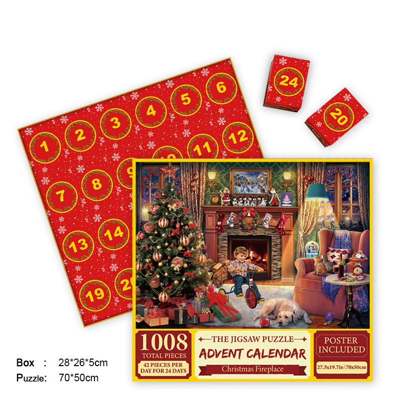 🎄Christmas Hot Sale🔥Christmas Advent Calendar Jigsaw Puzzle 🧩