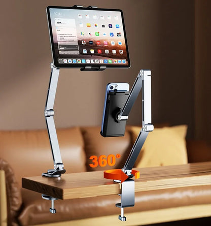 360-degree rotating adjustable and stable multifunctional aluminum alloy stand metal cantilever desktop mobile phone iPad stand