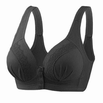 2023 breathable cotton bra with front button