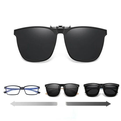 New Polarized Clip-on Flip Up Sunglasses