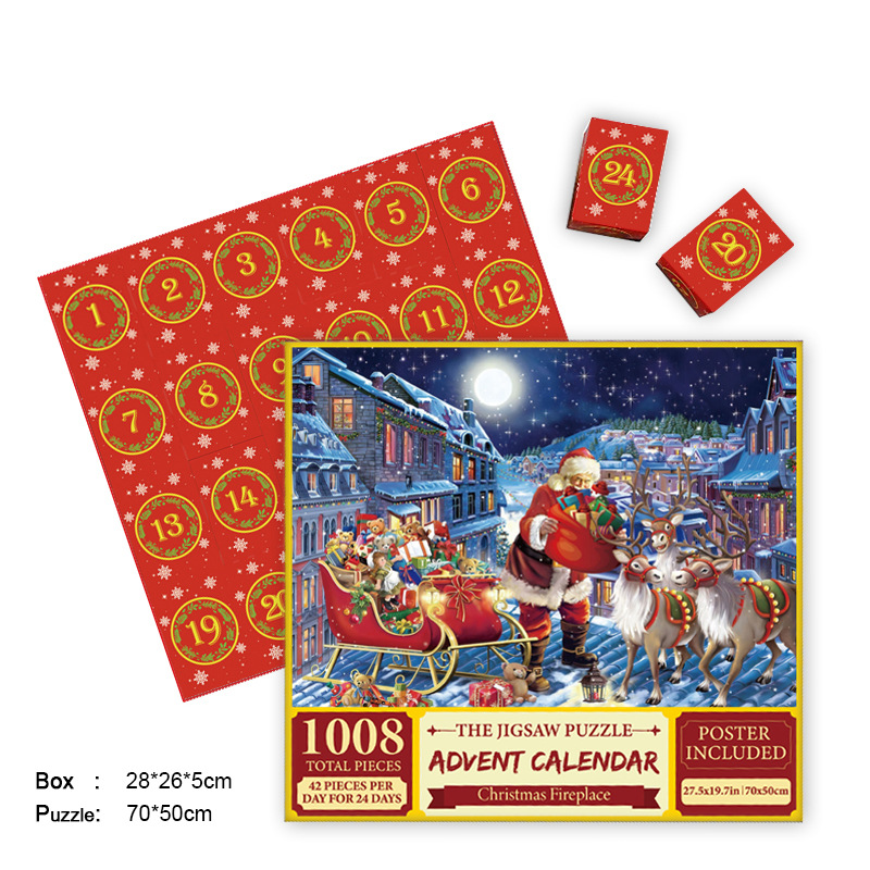 🎄Christmas Hot Sale🔥Christmas Advent Calendar Jigsaw Puzzle 🧩