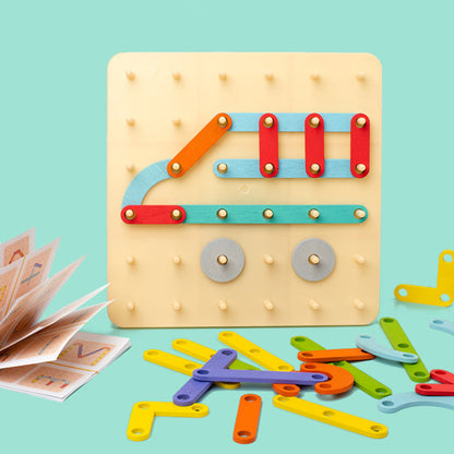 🌈💐Montessori Pegboard Puzzle💐