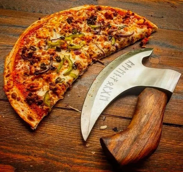 🎁🪓Gift to Him - Viking Hatchet Handmade Pizza Cutting Axe