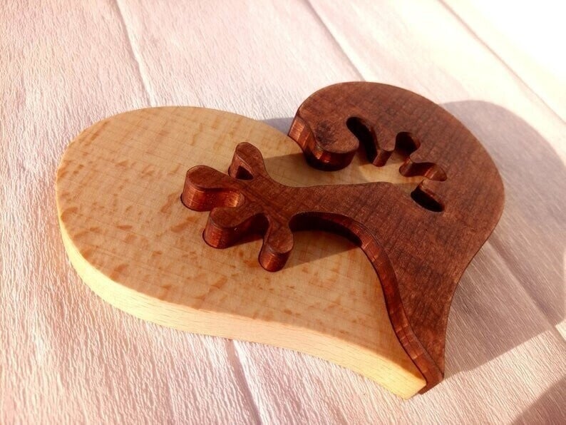 🔥Valentine's Day Sale 49% OFF - 💞Wooden Heart Love