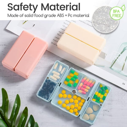 💊7 Compartments Portable Pill Case