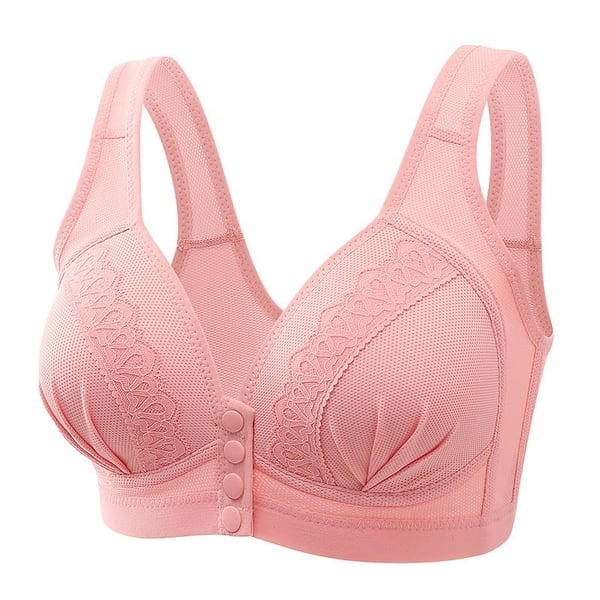 2023 breathable cotton bra with front button