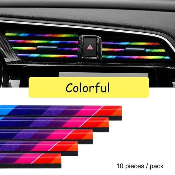 Braioncalit Chrome Styling Moulding Car Air Vent Trim Strip