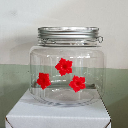 Beautiful Mason Jar Hummingbird Feeder W/Three Ports