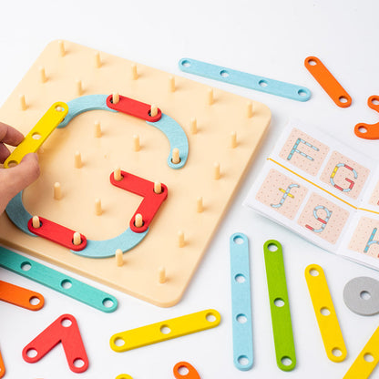 🌈💐Montessori Pegboard Puzzle💐