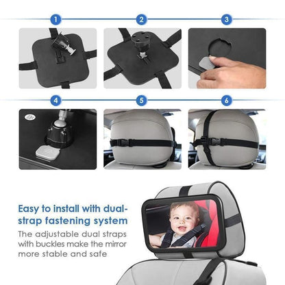 Baby Safety Mirror For Car & Back Seat Mirror