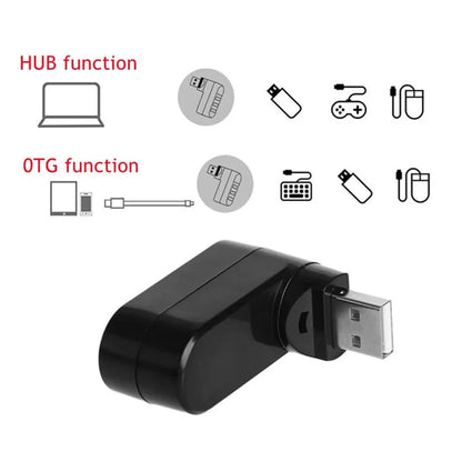 4 in 1 Rotatable USB Hub