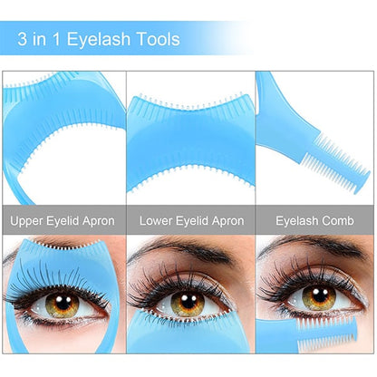 Latulo 3 in 1 Eyelashes Tools Mascara Shield Applicator Guard