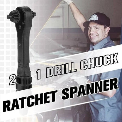 2 in 1 Drill Chuck Ratchet Spanner