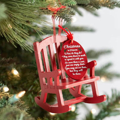 🎄Christmas in Heaven Rocking Chair Ornament❤️