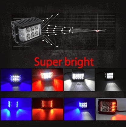 Car Dual Sides LED Dual Color Light