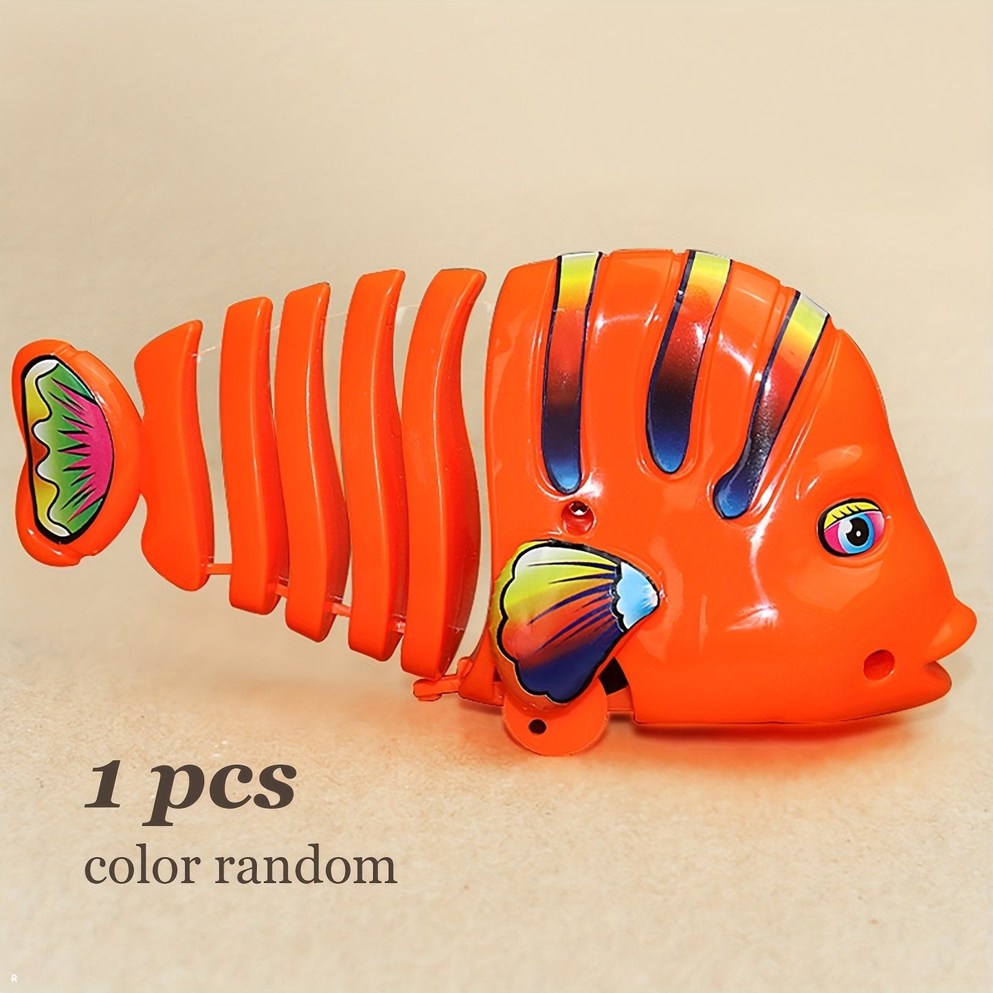 🐟Plastic Wind-Up Wiggle Fish Toys