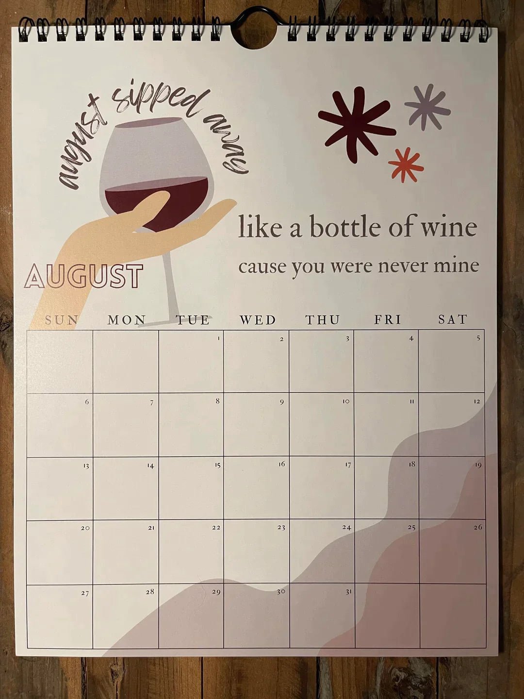 2024 TS Lyrics Calendar