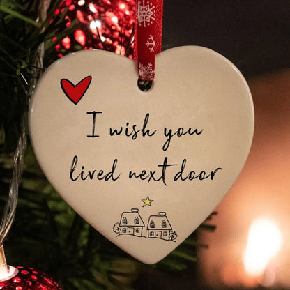 Christmas Heart Hanging Ornament🎅