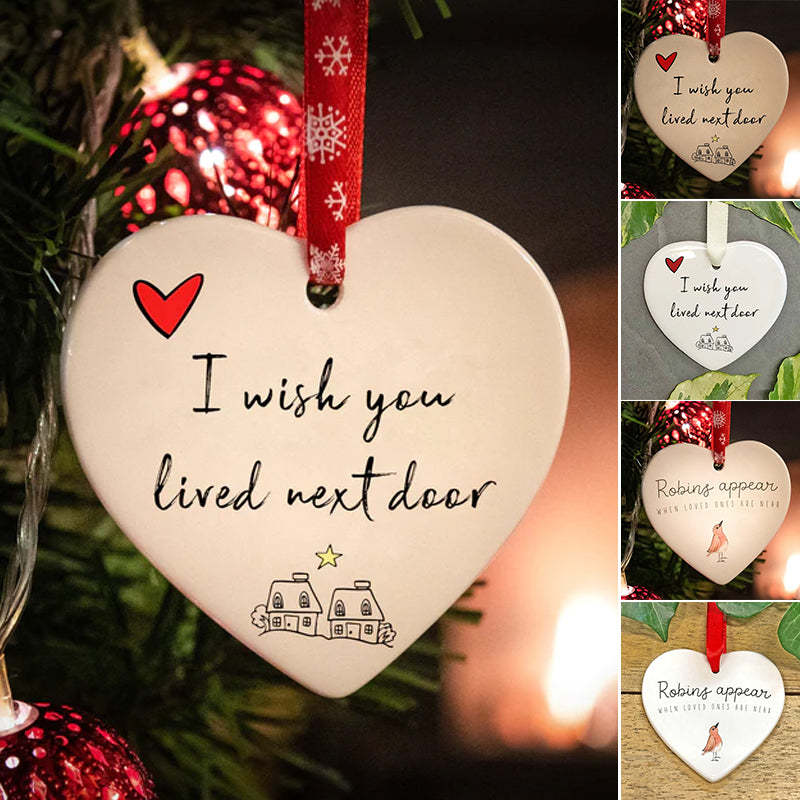 Christmas Heart Hanging Ornament🎅