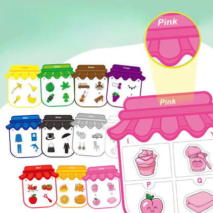 ColorCraft Montessori-Inspired Magnetic Stickers for Creative Learning