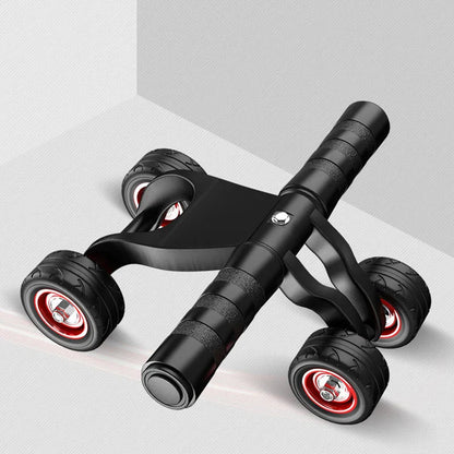 4-Wheel Abdominal Roller Muscle Trainer, Ab Rollers Home Workout