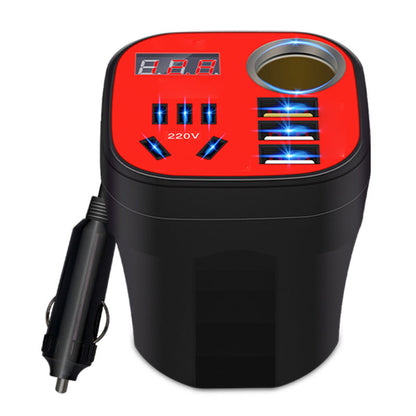 Car Mounted Cup Type Inverter Converter QC Charger