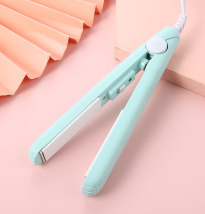 2-in-1 Mini Curling Wand & Flat Iron Hair Straightener