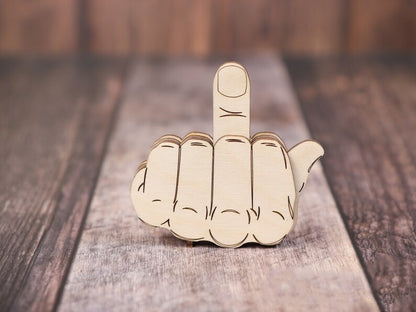 Giftfors Funny Wooden Middle Finger