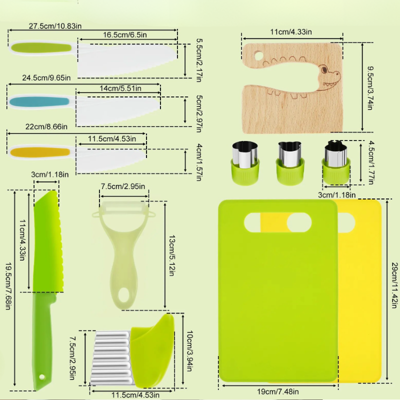 Kiddie-Corner Cooking Toolset for Aspiring Young Chefs