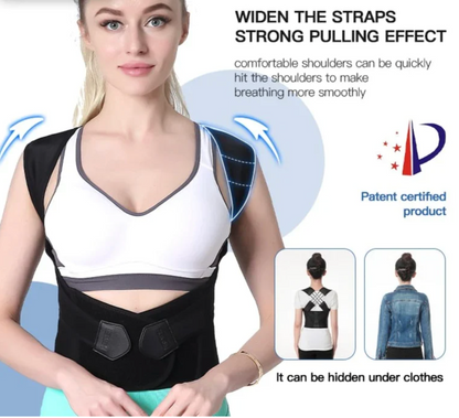 Adjustable Back Posture Belt Office Home Gym Unisex