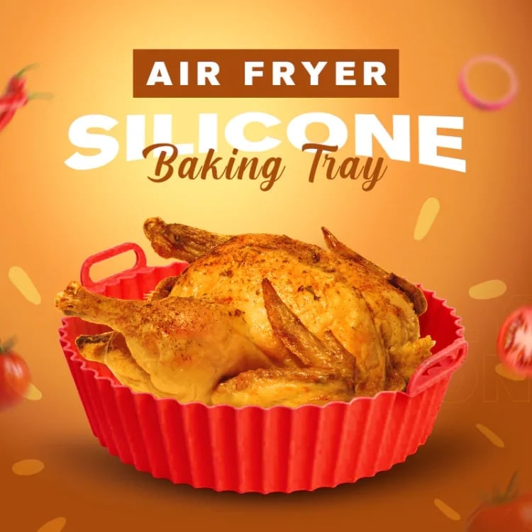 Air Fryer Silicone Baking Tray - Reusable