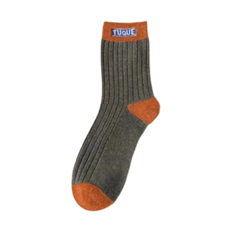 Colorblock Thermal Mid-Calf Socks