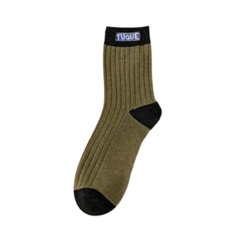 Colorblock Thermal Mid-Calf Socks