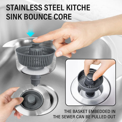 2024 New Upgraded Sink Bounce Core Drain Strainer