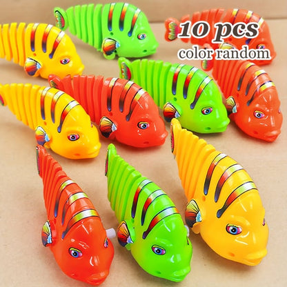 🐟Plastic Wind-Up Wiggle Fish Toys