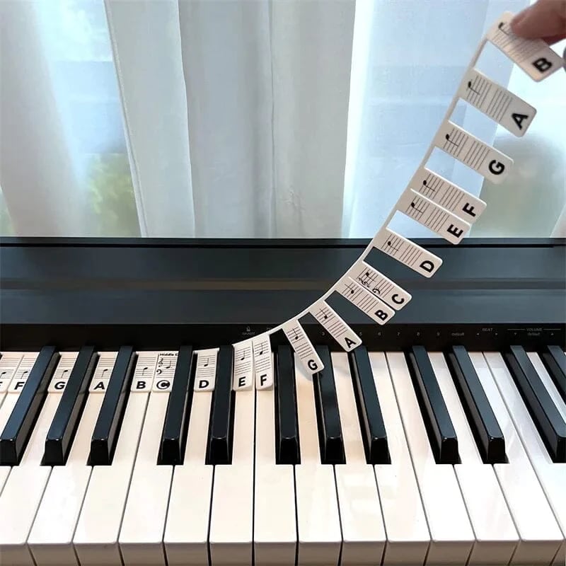 3 PCS Removable Piano Keyboard Note Labels