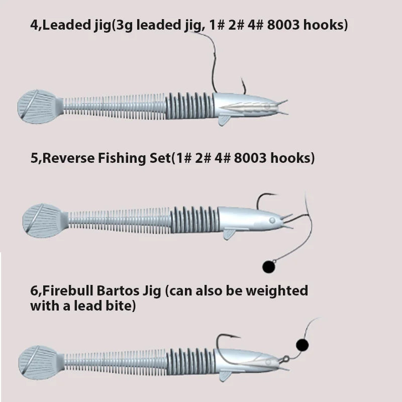 46 Sections Loach Soft Bait